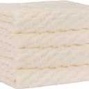4 Extra Fluffy & Soft Bath Towels - 27x54 Inch - for Home, Hotel & Spa,Lightweight and Highly Absorbent Quick Drying Towels, Perfect for Daily Use,Perfect Bathroom Towels (White)