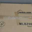 Large End Table Square Side Table Modern Sofa Table 20 Inch Industrial Coffee Table NightStand with 2-Tier Storage Shelf for Living Room Bedroom Rustic Brown MLBZ06R