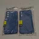 Pack of 2 WOGROO for Samsung Galaxy A34 Case Dark Blue, Scratch Resistant with Soft Touch, Slim Thin Phone Cover for Samsung Galaxy A34