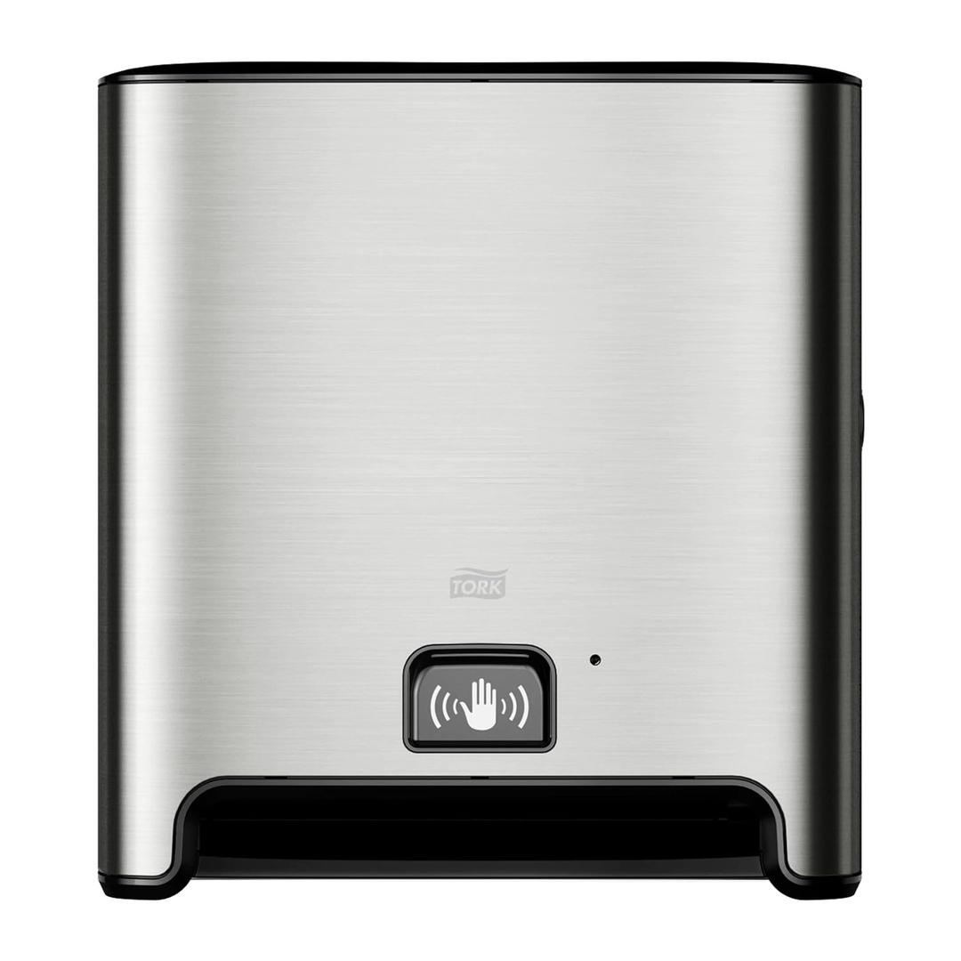 Tork Matic Hand Towel Roll Dispenser with Intuition Sensor, Stainless Steel, Image, H1, One-at-a-Time Dispensing, Wall Mount, 461202