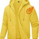 TACVASEN Mens Zip Up Hoodie Fleece Lined Hoodie Jacket Men Full Zip Sweatshirts Outdoor Thermal Athletic Hoodies (XL)