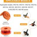2 x Trimmer Spool Compatible with Worx Trimmer,10ft 0.065" Edger Spool Electric String Trimmers Refills for Worx,Suitable for Worx Weed Eater Parts (12+2 Pack)