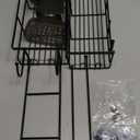 Over the Door Shower Caddy Hanging: Black Rustproof Shower Organizer over the Door - No Drilling Bathroom Rack for Inside