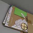 Cardboard Cat House with Scratcher 16"x 13"x19" Cat Scratch House for Indoor Cats’ Birthday Large Cat Scratcher Box