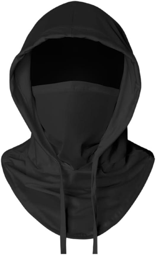 Balaclava Ski Face Mask Sun UV Protection Hood Breathable Full Head Mask Face Cover for Men Women Cycling Skiing Fishing (Black)