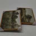 VIYYIEA 2 Pcs Vintage Framed Wall Art, Country Road and Grassland Painting Decor Aesthetic, Small Canvas Print Artwork, Farmhouse Landscape Wall Pictures for Bedroom Barthroom, 9x11 Inch,Set of 2