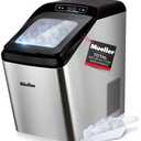 Mueller Countertop Nugget Ice Maker – Quiet, Heavy-Duty Ice Machine, 30 lbs Daily, 3 QT Tank, Compact & Portable, Includes Basket - Self-Cleaning Feature