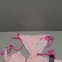 Blooming Jelly Womens Sexy 2 Piece Bikini Sets Cheeky High Cut Bathing Suit Color Block Textured U-Wire Swimsuits 2026 (Small, Pink)