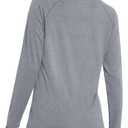 MAGCOMSEN Sun Protection Shirts for Women Rash Guard Swim Top Athletic Workout Running T-Shirts Quick Dry Fit Grey 2XL (Gray, XXL)