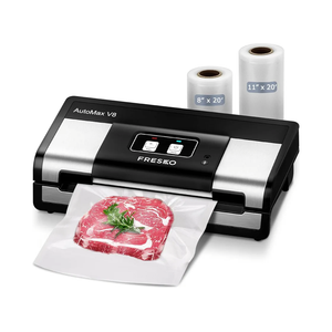 Automatic Vacuum Sealer, Powerful Food Vacuum Sealer Machine, Auto Dry-Wet Detection | Bag Cutter | Effortless Operation, Black