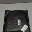 Avidlove Bodysuits for Women Round Neck Shapewear Bodysuit Long Sleeve Bodysuit Sexy Mesh Top Double Lined Cutout Shirt (Medium, Black)