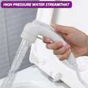 Bidet Sprayer for Toilet - Multifunctional Bidet Attachment with Powerful Wash Function, Comfortable Long Handle Design, Easy Installation - Ideal RV Bidet for Home and Trave