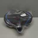 Oversized Bike Seat for Men & Women Comfort, Extra Wide Bicycle Seat Cushion, Comfortable Soft Padded, Large Replacement Saddle for Peloton, Stationary Exercise Bike, Cruiser, City Bike, Ebike (Blue)