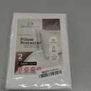 CIRCLESHOME European Pillow Protectors - 100% Cotton Breathable Pillowcases - 26 X 26 Square Pillowcases - Protects Pillows from Dirt, Dust and Debri (European- 2 Pack- 26x26) (White)