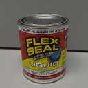 Flex Seal Liquid, Rubber Coating Sealant, Waterproof, Flexible, Breathable, and UV Resistant, Roof Repair, Basements, RV, Campers, Trailers, Marine, EPDM, Masonry, White, 16 oz