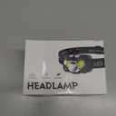 LHKNL Headlamp Flashlight, Lumen Ultra-Light Bright LED Rechargeable Headlight with White Red Light, 2-Pack Waterproof Motion Sensor Head Lamp,8 Modes for Outdoor Camping Running Hiking Fishing (Black)