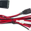 2-Wire CB Power Cable 3 Pin CB Power Cord with 15A Fuse Replacement CB Radio Power Cord for Cobra Uniden Midliand Galaxy Connex CB Ham Radio (1 Pack)