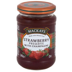 2 x Mackays Strawberry Preserve With Champagne, 12 Ounce