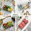 MAELSTROM Snackle Box Container, Picnic Basket with Lid and Handle, Clear Organizer Snackle Box for Biscuit, Fruits, Charcuterie -Perfect for Travel, Picnic, Beach & Party (1 Pack (Single Compartment))