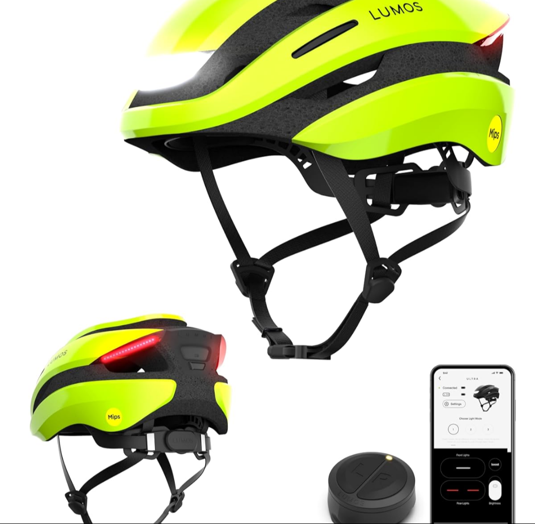 Lumos Ultra Smart Bike Helmet | Customizable Front and Back LED Lights with Turn Signals | Road Bicycle Helmets for Adults: Men, Women (MIPS)