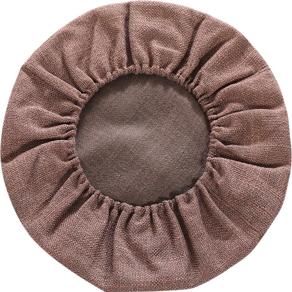 Round Floor Pillow Cover Tatami Floor Cushion Cover Straw Japanese Futon Cover Meditation Seating Ottoman Throw Cover Protector for Living Room Indoor Outdoor Coffee,19.69 inches