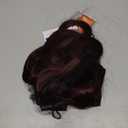 BARSDAR Dark Burgundy Clip in Hair Extensions - 20 Inch Loose Wavy Clip in Hair Extensions for Women, 5 PCS Layered Red Extension Lace Weft Voluminous Soft Synthetic Burgundy Hairpieces