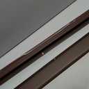 Lineshading 2 Sets Door Sweep Plastic PVC 1 3/4" x 36" Slide on Bottom Exterior Door Seal Strip for Weather Stripping Draft Stopper (Brown)