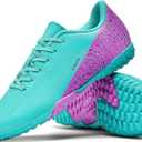 Mens Soccer Cleats Womens Indoor Soccer Shoes Wide Baseball Turf Shoes Adult Youth Rugby Shoes Big Boys Small Spikes AG TF Football Boots (2286 Tf Green) : 7 Women/5.5 Men