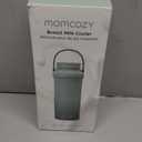 Momcozy 22oz Portable Breast Milk Cooler for Outdoor, Life Saver with 360 Total Cooling for 24 Hours, Larger Capacity Travel Breastmilk Chiller with 2pcs Baby Bottles for Breastmilk Storage, Green