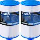 2 Pack Spa Filter Hot Tub Filter Fit for 2012-2015 Aquaterra/2013-2015 Fantasy/2005-2015 Free Flow,Replaces 303279 78460 FC-2402 PFF42TC-P4 SD-01322, 1 1/2" MPT Thread (Fine Thread)