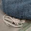 ESTINGO Electric Blanket Throw, Fast Heating Blanket with Overheat Protection, Heated Sherpa Blanket with 5 Heating Levels & 4 Hours Auto Off for Couch Office Use, Ideal Gift, 50"x60", Slate Blue