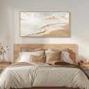 Large Framed Coastal Boho Ocean Beach Wall Art for Living Room, 20x40 Inch
Horizontal, Neutral, Canvas print, Seascape, Moody, Natural, Bedroom wall decor, Kitchen artwork, Ready to hang, Wood frame