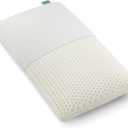 100% Natural Latex Pillow, Luxury Standard Strong Support Sleeping Bed Pillow for Side, Back, and Stomach Sleepers, Firm Latex Foam Pillow, Removable Breathable Cotton Cover (Queen (Medium))