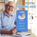 CIS Hearing Aids, Miniature Hearing Amplifiers for Adults with Noise Cancelling, Rechargeable Hearing Aids for Seniors with Crystal Clear Sound, and LED Power Display