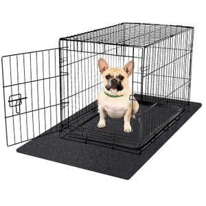 Kennel Pad Dog Crate Mat Liner, Absorbs Urine, Waterproof, Non-Slip, Washable Puppy Pee Pad for Kennel Training - Under Pet Cage to Protect Floors, Thin Cut to Fit Design (36" x 24" - 1 Pack)