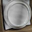 Plates and Bowls Sets, Scratch Resistant Dinnerware Sets for 8, 24 Pieces Porcelain Ceramic Dishware Dishes Set, Modern Stoneware Kitchen Dinner Set, Microwave and Dishwasher Safe, Cream White
