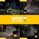 8" Cordless LED Work Light for Dewalt 20V Battery, Two Levels Adjustable Flood Light up to 90W 5400 Lumens with USB Charging Port, Portable LED Flashlight for Work, Camping, Outdoor(No Battery)