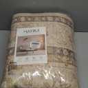 8x10 Washable Area Rug, Vintage Floral Boho Rugs for Living Room Bedroom, Low Pile Non-Slip Indoor Carpet for Dining Room, Classic Floral Light Beige Brown