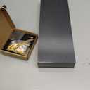 Wood Floating Shelves for Wall Set of 3, Floating Shelves with Storage, Shelves for Room Wall Decor for Bedroom, Bathroom, Living Room, Office (Black, 16.5")