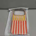 Magnetic for iPhone 17 Pro Case Cute Horizontal Segmentation Stripes Phone Case, Shockproof Slim TPU and Hard PC Protective Phone Cover Compatible with MagSafe Designed for Women Orange&Yellow