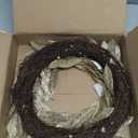 Gold Christmas Wreath 1820 Inch Artificial Glitter Christmas Wreath Golden Bay Leaves Wreaths Holiday Gold Laurel Leaves Decor for Front Door Wall Mantle Xmas Party Holiday Decoration - Champagne