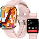 2025 Smart Watches for Women, 1.75'' Lightweight Smartwatch Women with Da GPT AI, 24/7 Sleep/ Heart Rate/ SpO2/ Blood Pressure Monitor, 120 Sport Fitness Tracker, IP68 Waterproof for Android iOS (Pink)