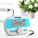 Sainlogic Automatic Plant Waterer for 15 Potted Plants, Smart Self Watering System with Humidity Monitor Display, Deep Root Irrigation, IP64 Programmable Timer for Vacation, Travel, Indoor Garden