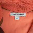 Amazon Essentials Women's Sherpa Long-Sleeve Mock Neck Full-Zip Jacket with Woven Trim, Pink/Brown Size S