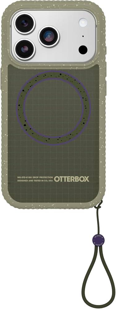 OtterBox Sole Series Phone Case for iPhone 17 Pro - Fair Play - Grippy iPhone Case, Protective Phone Case with Strap, Magsafe Green