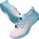 SIMARI Water Shoes for Women Men - Barefoot Quick-Dry Aqua Socks | Lightweight Swim Shoes for Surfing, Swimming, Beach Sports, Kayaking, Diving | Non-Slip Design (1i-gradient Blue, 9 Women/7 Men)