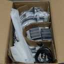 8-Light Black Chandelier, 26 Farmhouse Chandelier for Dining Room Lighting Fixtures Hanging, Rustic Candle Modern Chandeliers for Living Room Bedroom Foyer Kitchen(Frosted Black)