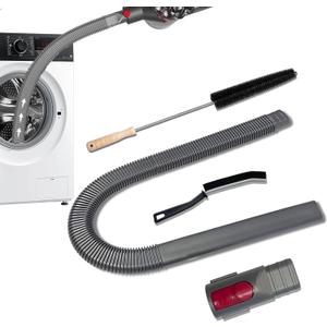Dryer Vent Cleaner Kit Compatible With Dyson V15 V12 V11 V10 V8 V7 Gen5 Vacuum Cleaner with Dryer Lint Brush and Hard Bristle Crevice Cleaning Brush