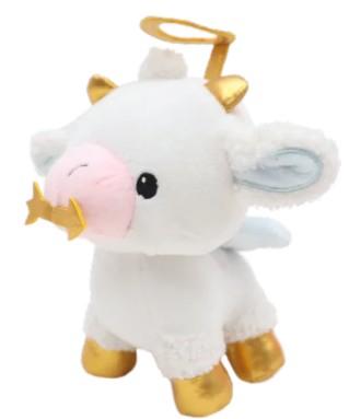 Holiday Home 6" Angel Cow Valentine's Plush