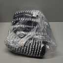 BSICPRO Bathroom Rugs and Mats Sets, 2 Piece Thick Absorbent Chenille Bath Mat Rug Set Non Slip, Soft Shaggy Bath Room Floor Mats for Bathroom, Machine Washable (20" x 47" Plus 16" x 24", Black)